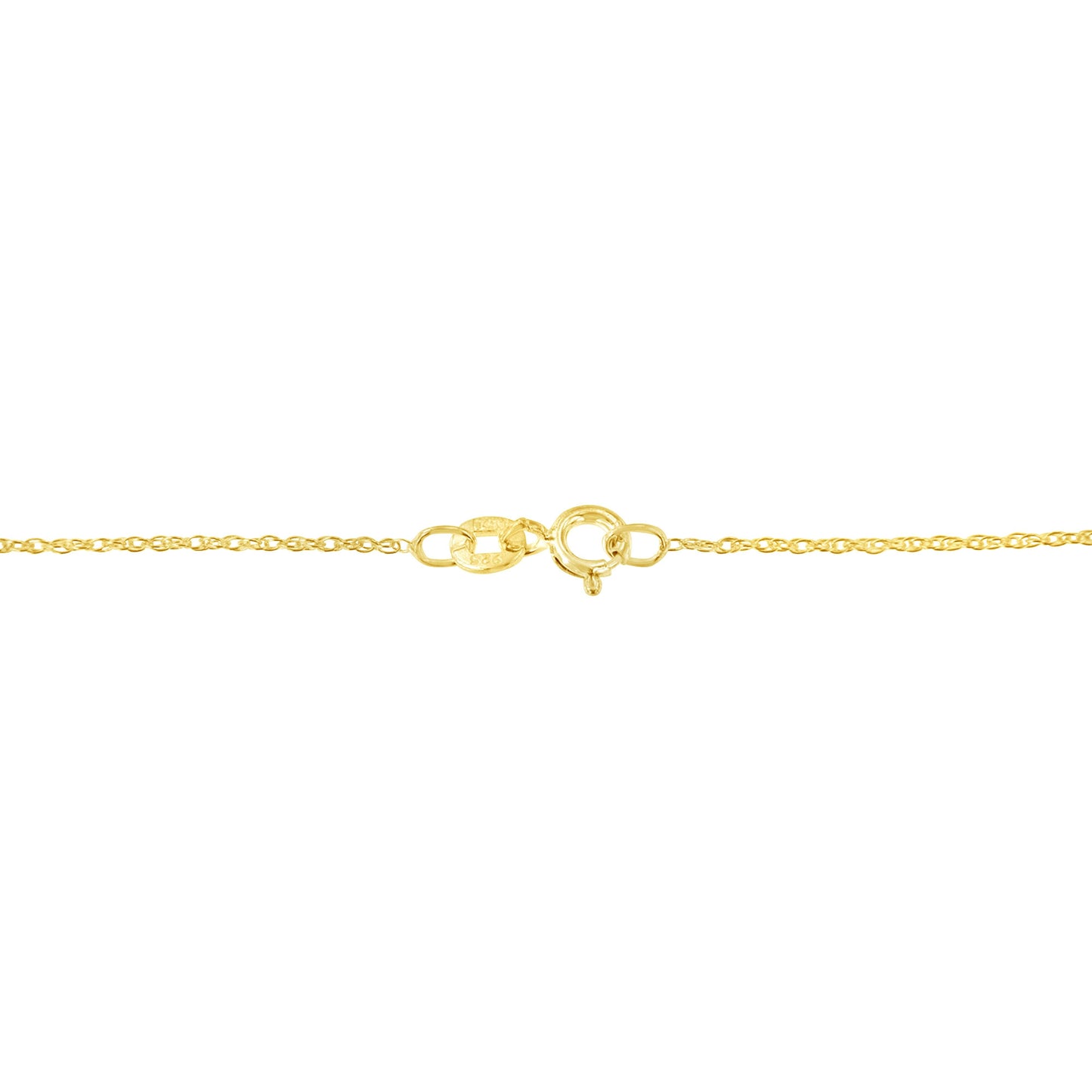10K Yellow Gold 1/4 cttw Prong Set Round-Cut Diamond Open Heart 18" Pendant Necklace (K-L Color, I1-I2 Clarity)