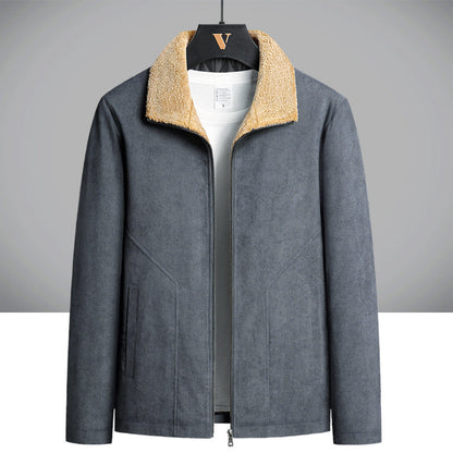 Men's Corduroy Jacket with Thick Cotton Lining