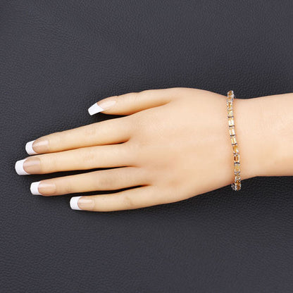 12.80 Carat Genuine Citrine .925 Sterling Silver Bracelet