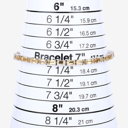 12.80 Carat Genuine Citrine .925 Sterling Silver Bracelet