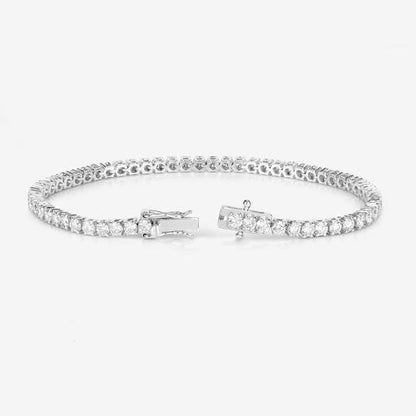 5.10 Carat Lab Grown Diamond 14K White Gold Bracelet