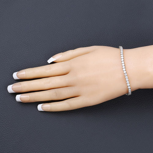 5.10 Carat Lab Grown Diamond 14K White Gold Bracelet