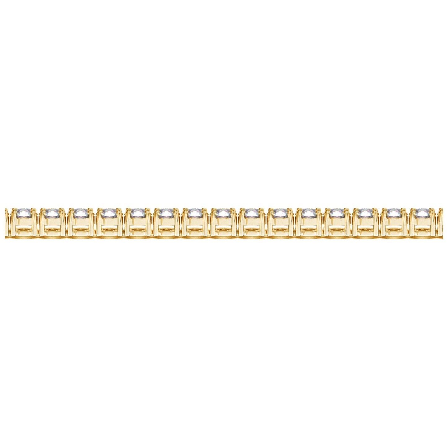 Lab Grown Round Diamond Tennis Bracelet in 14k Yellow Gold (8 cctw F/G  VS2/SI1)