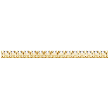 Lab Grown Round Diamond Tennis Bracelet in 14k Yellow Gold (8 cctw F/G  VS2/SI1)