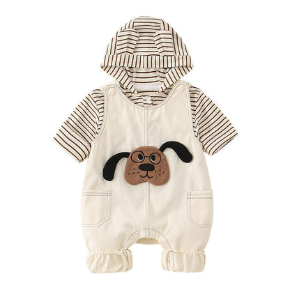 Pure Cotton Romper Set For Boys Cute Childrens Clothing Baby Boy Outfits
