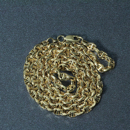 4.5mm 14k Yellow Gold Anchor Chain