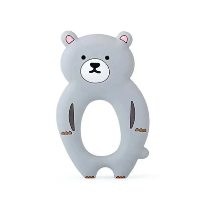 Baby Silicone Teethers BPA Free Teething Toy Animals Koala Bear Dog Teether Silicone Beads