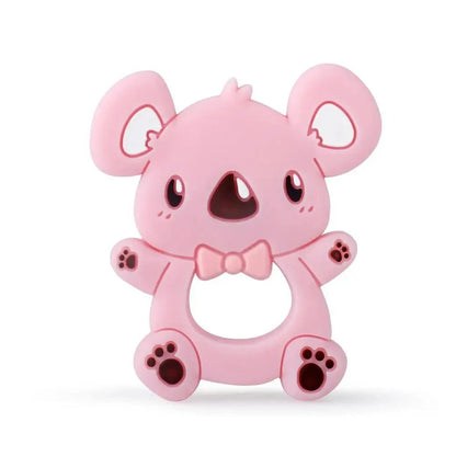 Baby Silicone Teethers BPA Free Teething Toy Animals Koala Bear Dog Teether Silicone Beads
