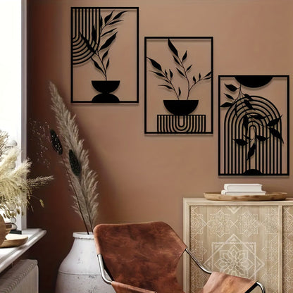 Minimalist Abstract Art Metal Wall Decor