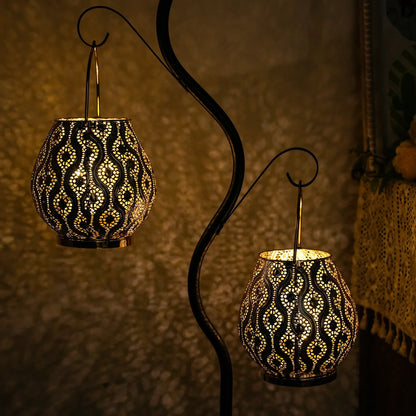 8'' High Battery Powered Cordless Lamp Metal Table Lamps
