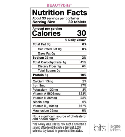 BEAUTYbits® Spirulina | Large Bag