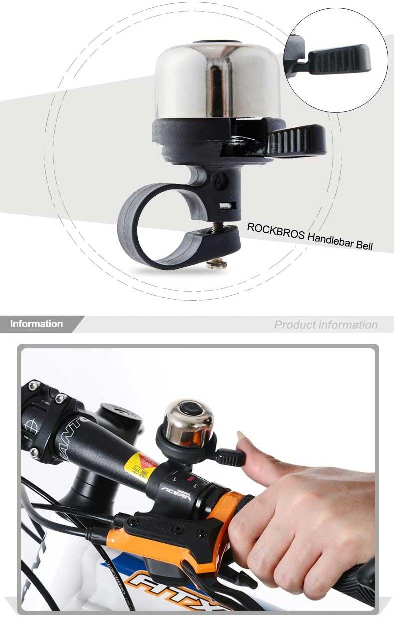 Bicycle Bell Ordinary Classical Handlebar Bell Ring Cycling Bike Bike Bell Sound Road Bike Horn Bicycle Accessories All Metal Body Loud Decent Tone Bicycle Ring Bell For Adults And Kids