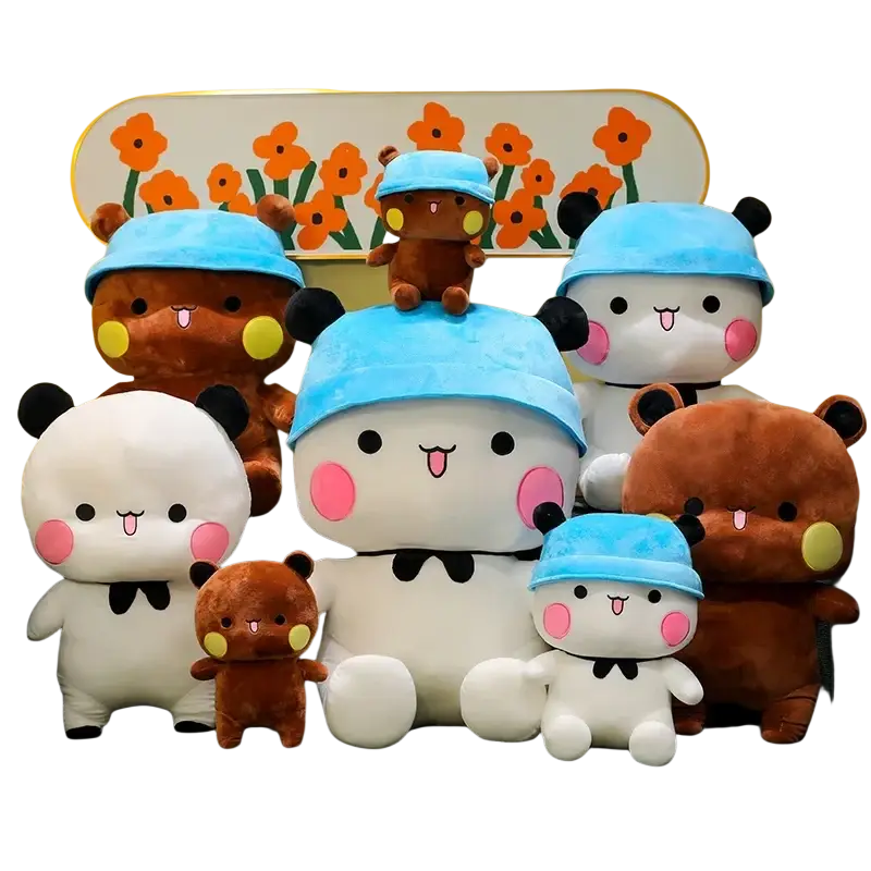 Bubu Dudu Panda Plush Toy Large Couple Cushion