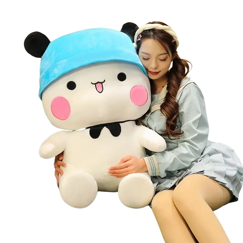 Bubu Dudu Panda Plush Toy Large Couple Cushion