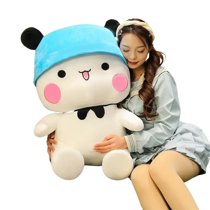 Bubu Dudu Panda Plush Toy Large Couple Cushion