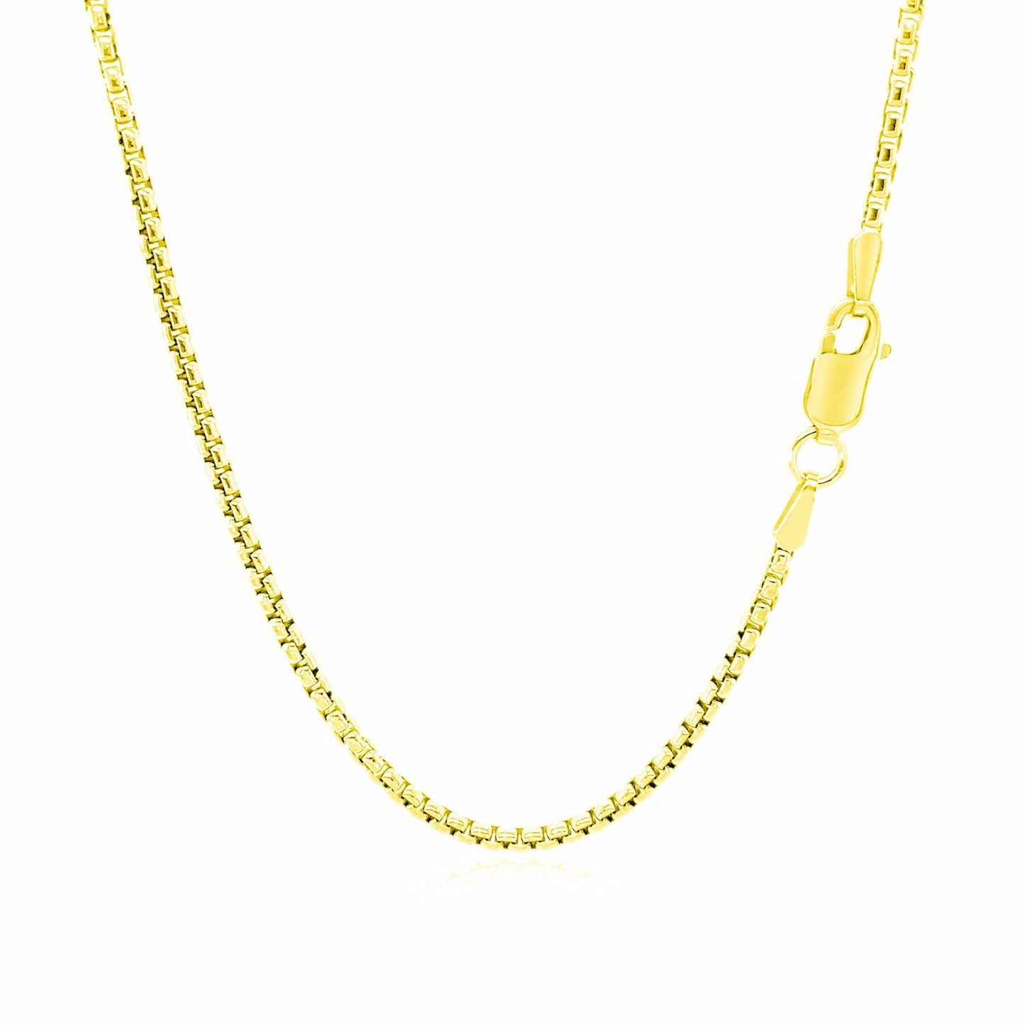 14k Yellow Gold Round Box Chain 1.7mm