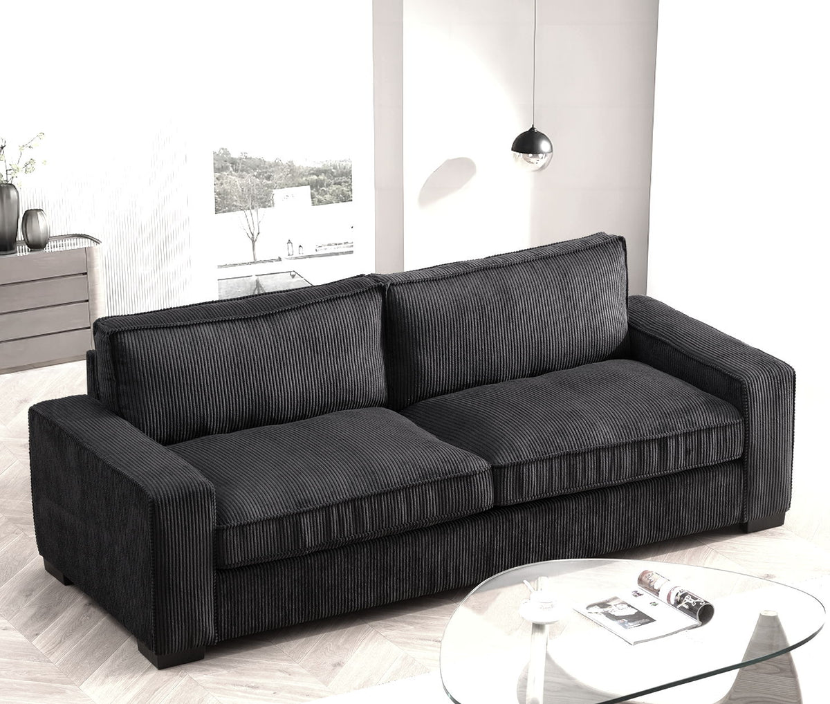 Luxe - Sofa With Sleek Design, Spacious And Comfortable 3 Seater Couch