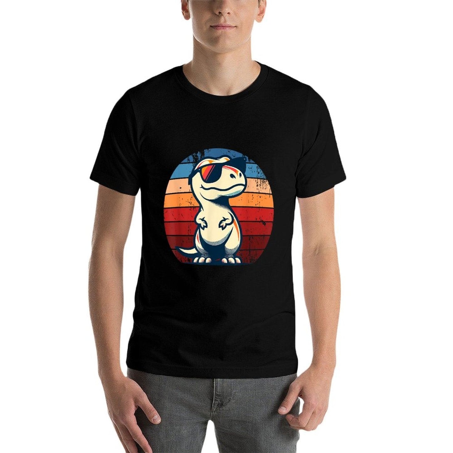 Dinosaur T-Rex Retro Novelty Men Kids Women Funny Dinosaur  Breathable T-Shirt