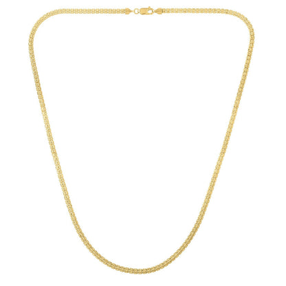 Ice Barrel Chain in 14k Yellow Gold (3.10 mm)