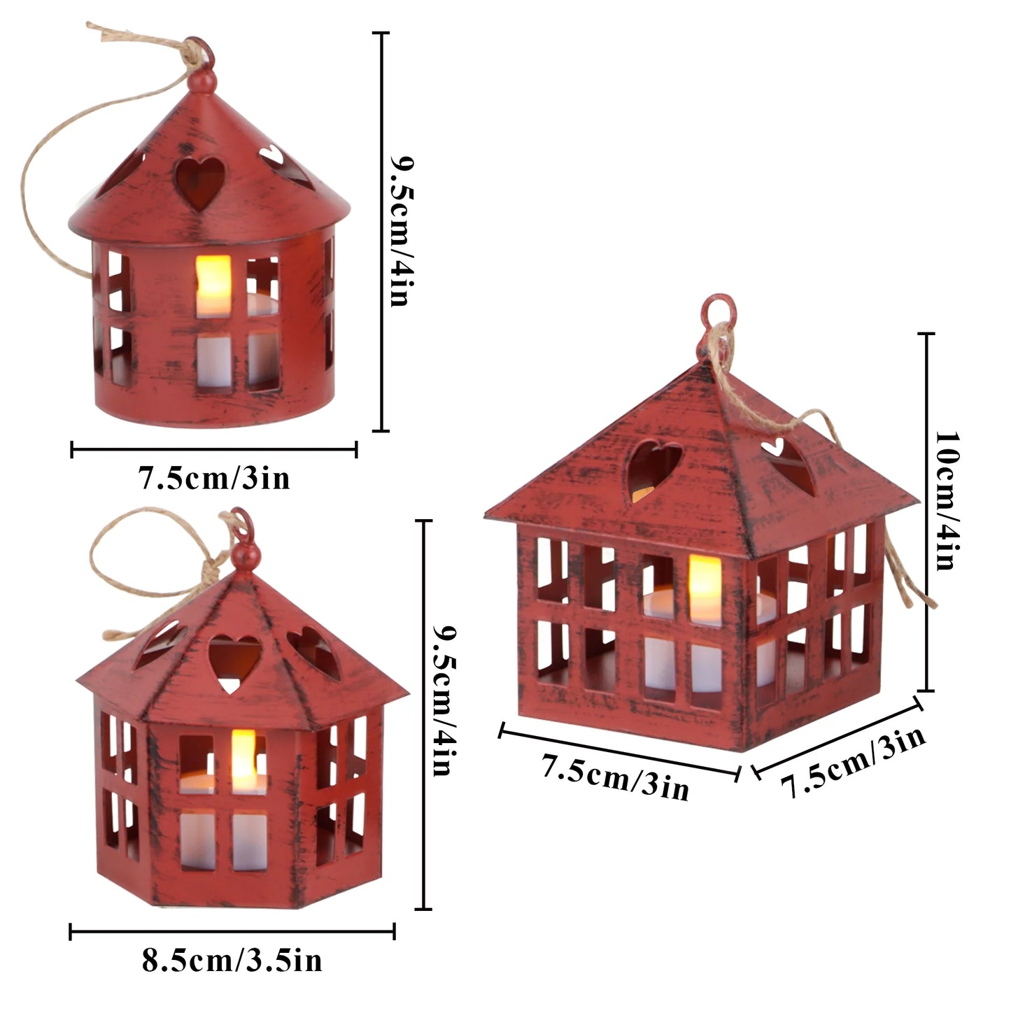 6 Pcs Small Centerpieces Candle Lanterns