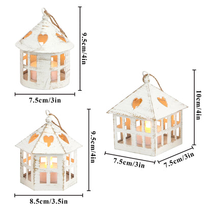 6 Pcs Small Centerpieces Candle Lanterns