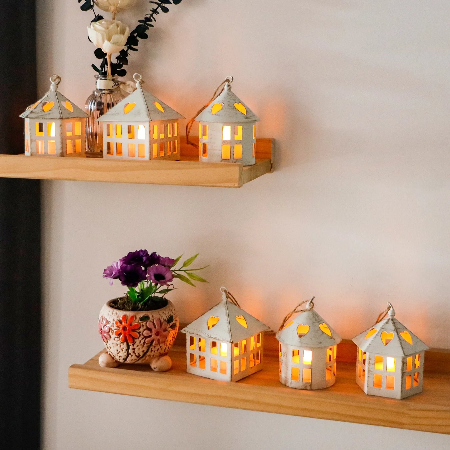 6 Pcs Small Centerpieces Candle Lanterns