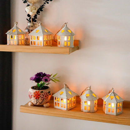 6 Pcs Small Centerpieces Candle Lanterns