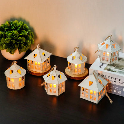6 Pcs Small Centerpieces Candle Lanterns