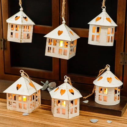 6 Pcs Small Centerpieces Candle Lanterns