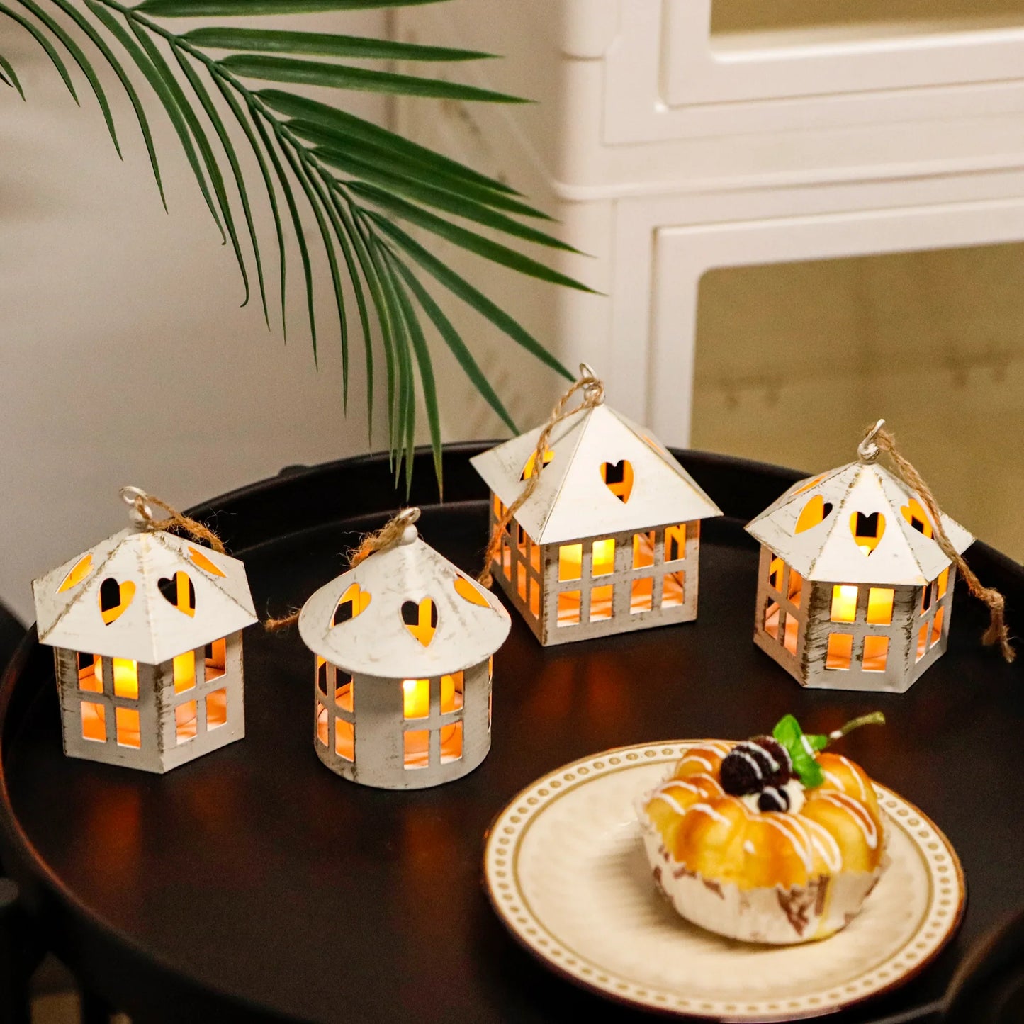 6 Pcs Small Centerpieces Candle Lanterns