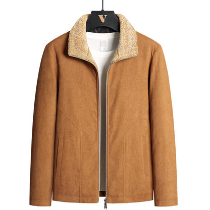 Men's Corduroy Jacket with Thick Cotton Lining