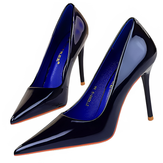 BIGTREE Zapatos de Charol para Mujer, Tacones Altos Sexy, Zapatos de Fiesta de Mujer con Punta Fina, Stilettos, Tacones de Mujer, Zapatos de Boda de Moda