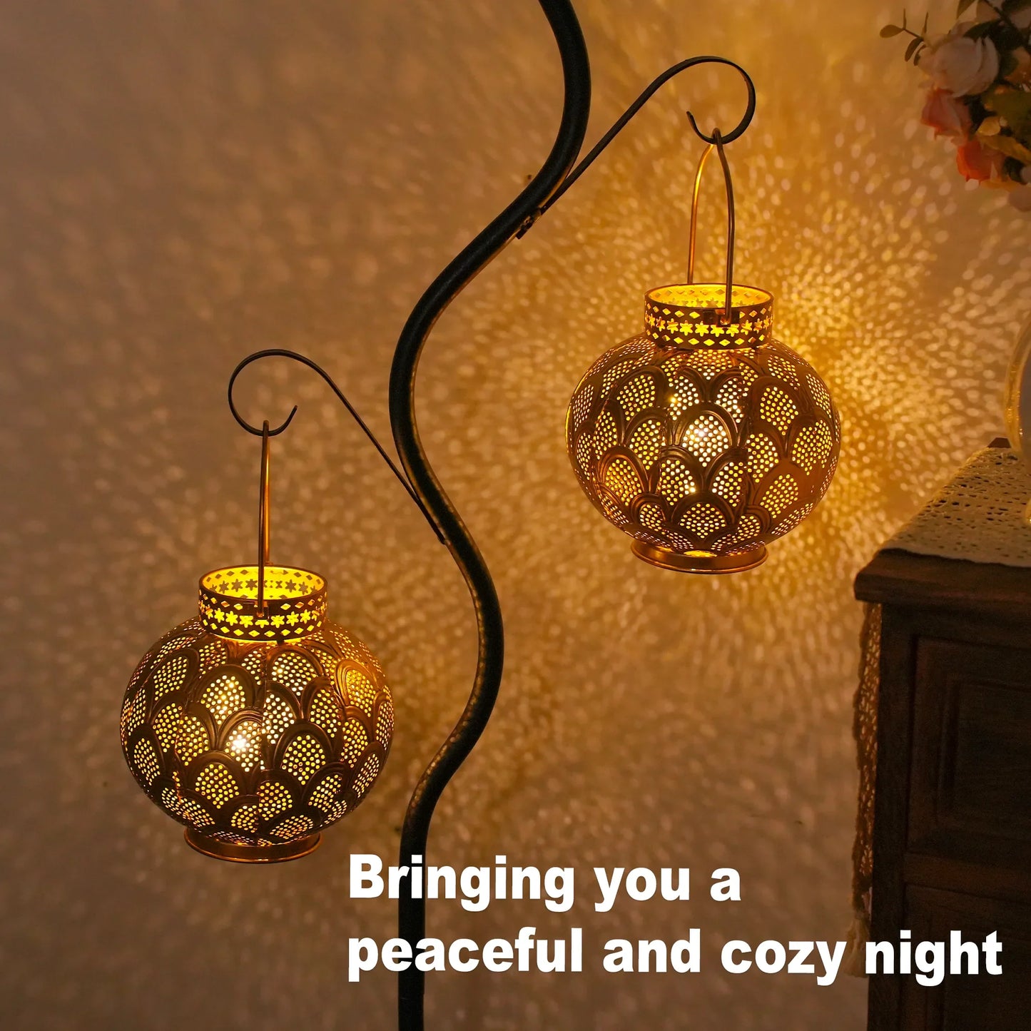 7'' High Battery Powered Cordless Lamp with LED Fairy Lights
