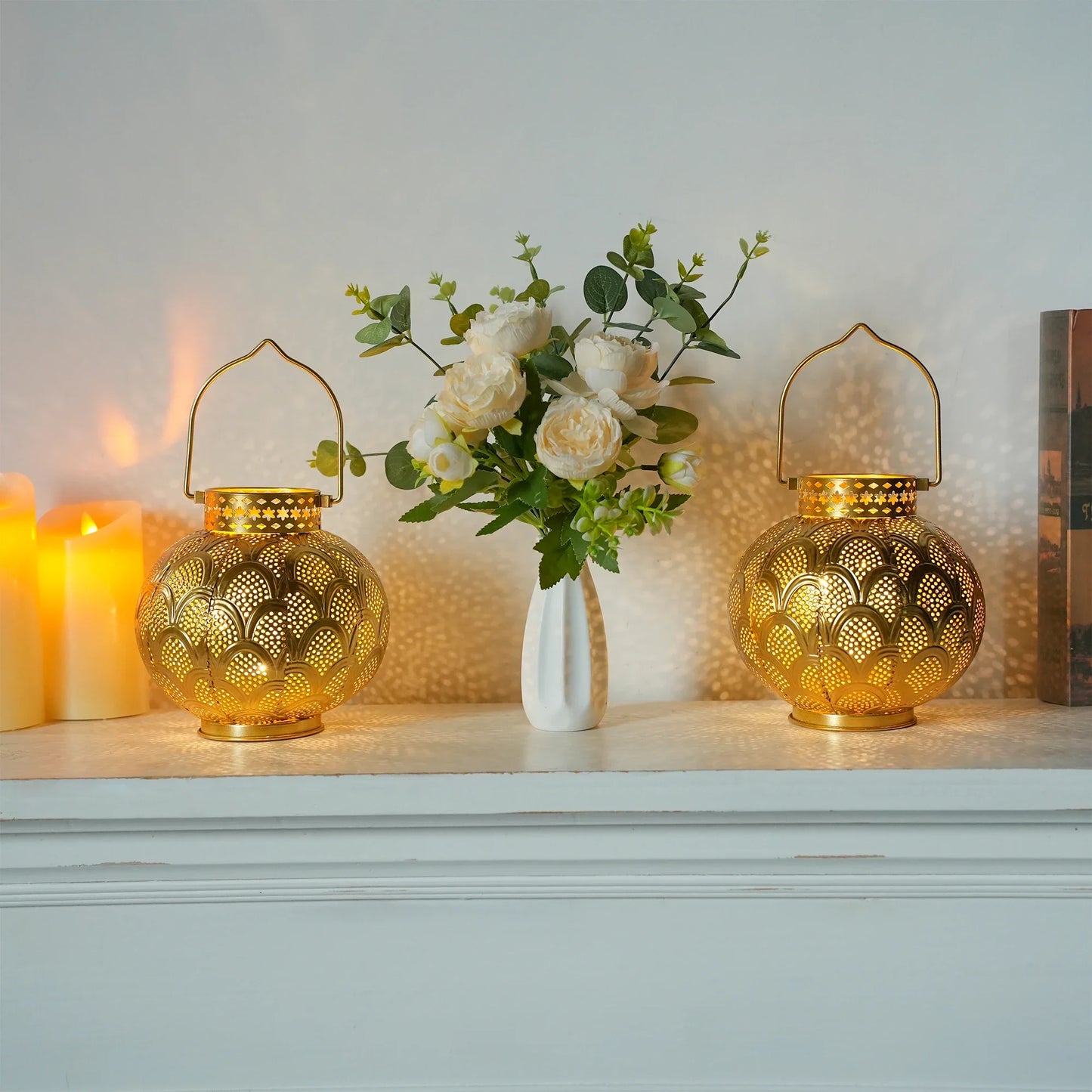 7'' High Battery Powered Cordless Lamp with LED Fairy Lights