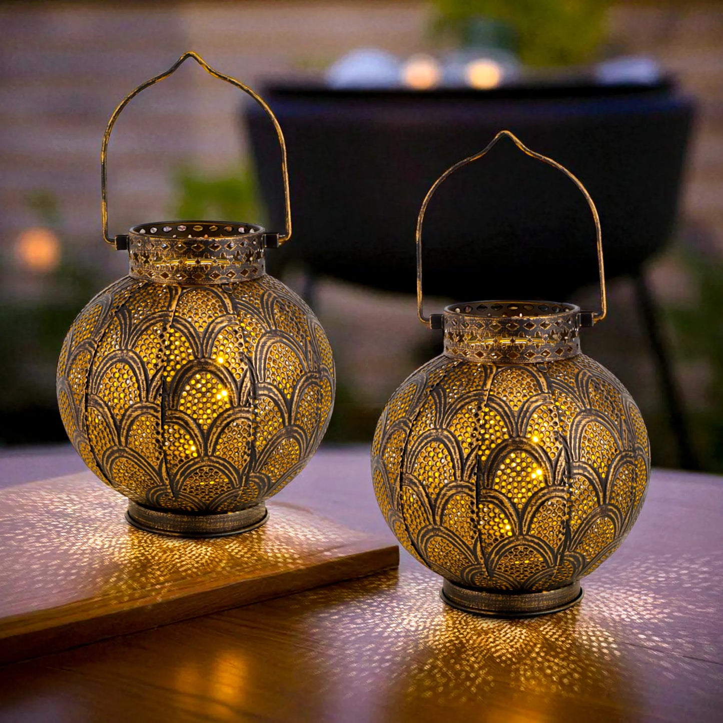 7'' High Battery Powered Cordless Lamp with LED Fairy Lights