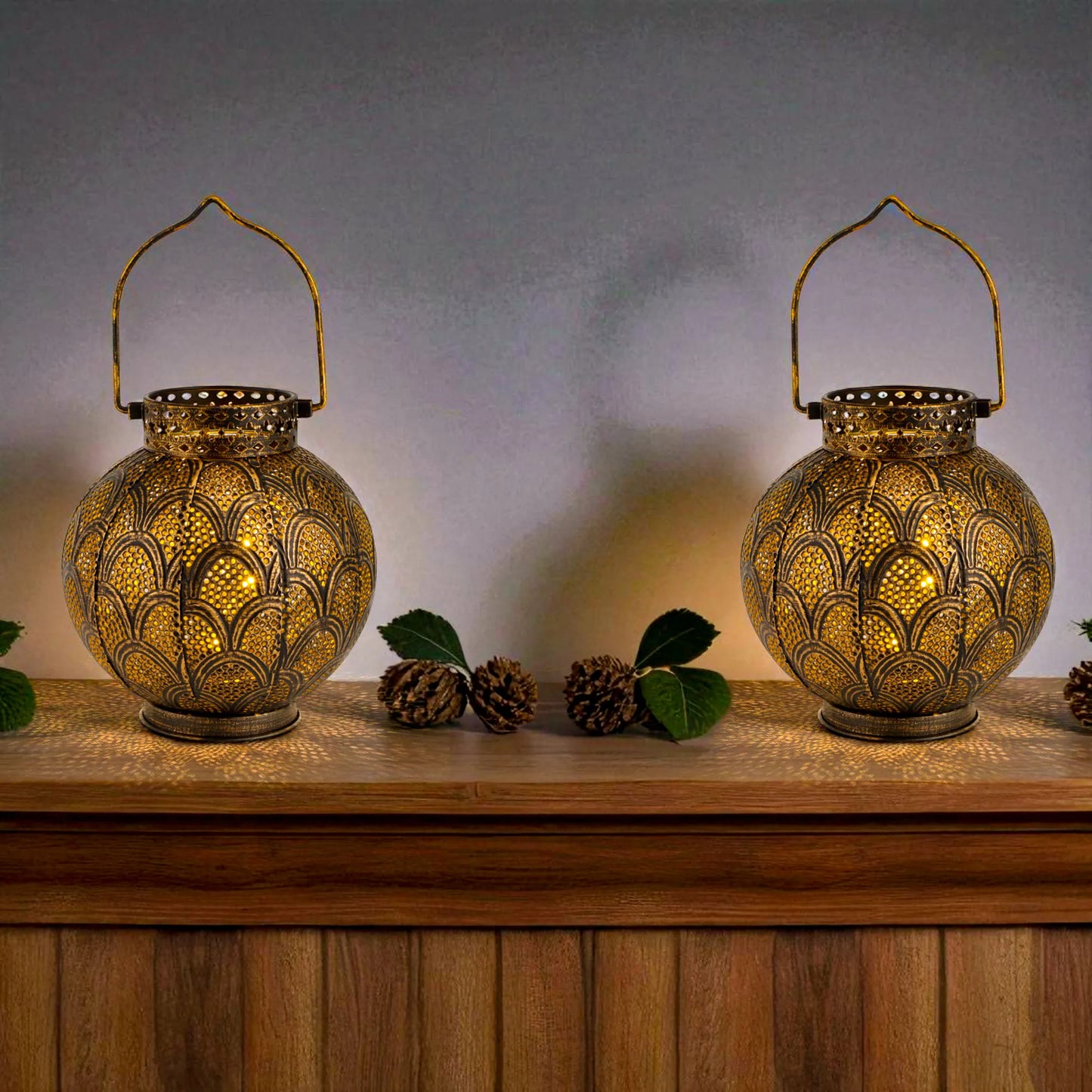 7'' High Battery Powered Cordless Lamp with LED Fairy Lights