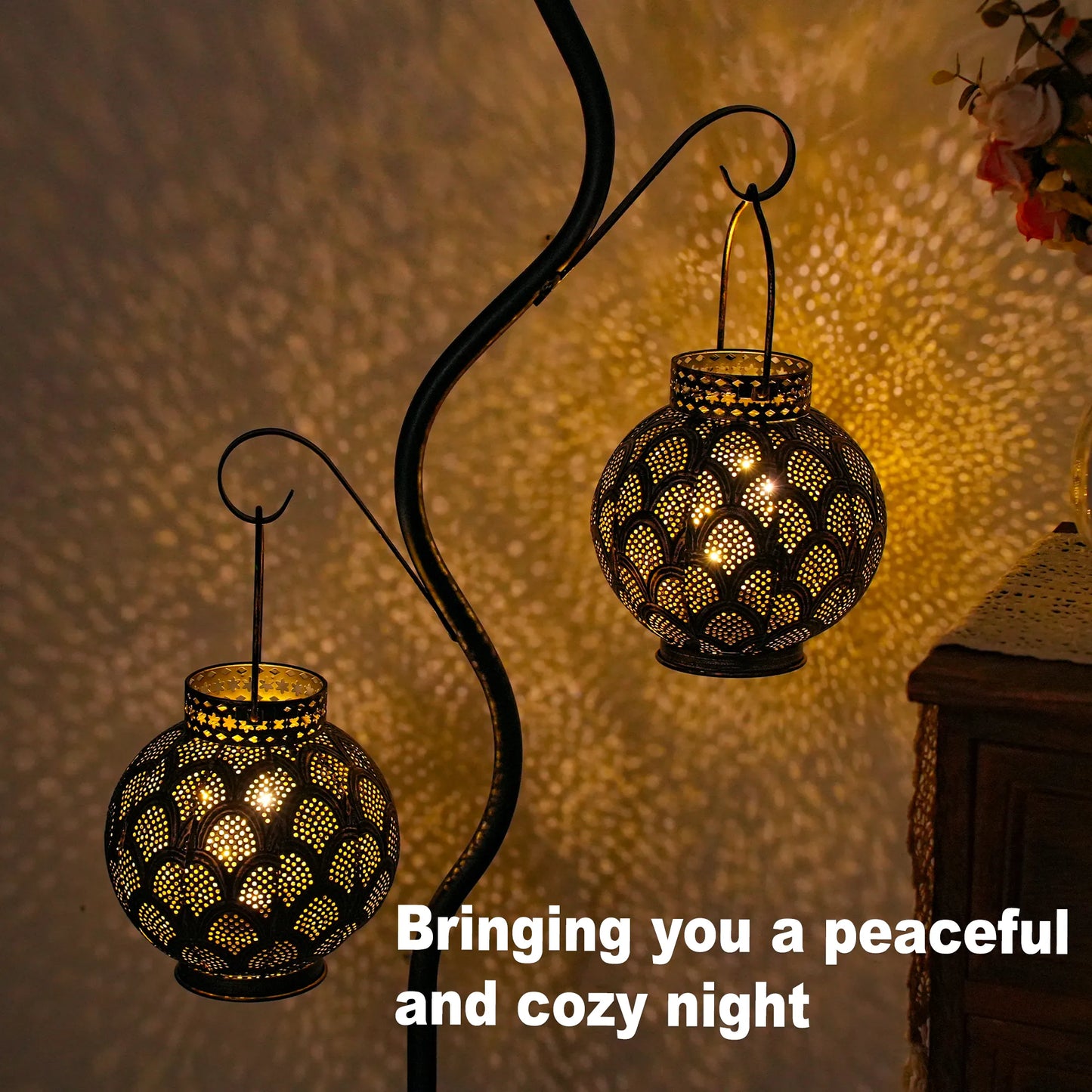 7'' High Battery Powered Cordless Lamp with LED Fairy Lights