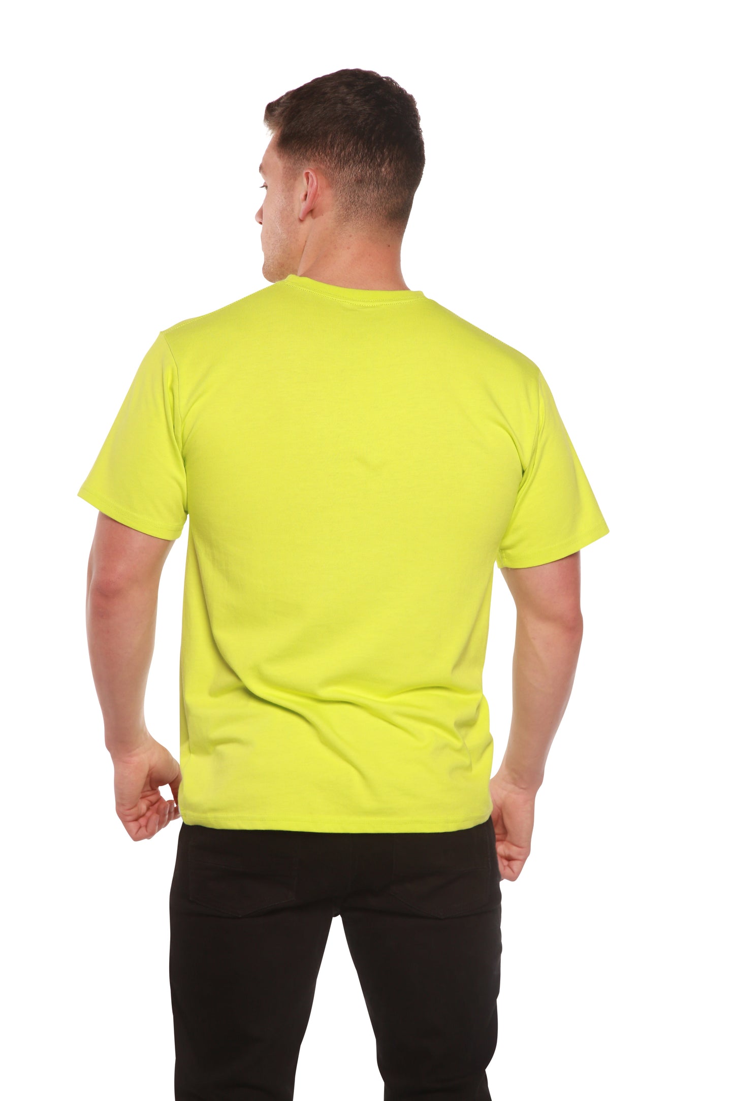 Custom Printed Men's Bamboo Viscose/Organic Cotton Short Sleeve T-Shirt