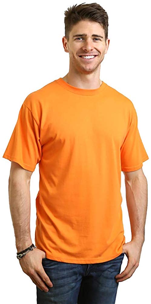Custom Printed Men's Bamboo Viscose/Organic Cotton Short Sleeve T-Shirt