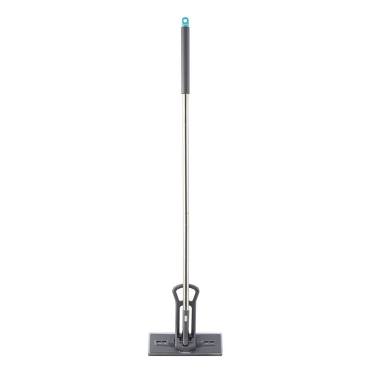 Sponge Mop, High-Density PU Sponge Mop with 1 Pcs Sponge Mop Replacement , Easy to Squeeze Sponge Mop with Hook & Loop for Head Change, Fit for Various Floors' Cleaning