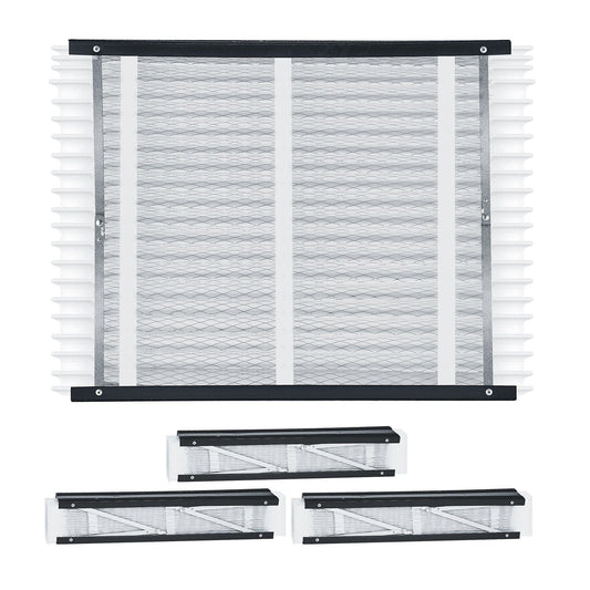 Air Filters MERV 13 Electrostatic Pleated HVAC Furnace Filter 4-Pack 20 x 25 x 4