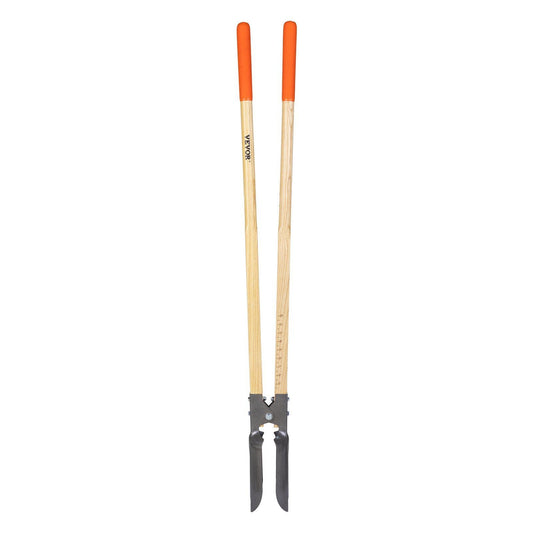 Post Hole Digger with Wood Handle and Scale Markings 57.5" Manual Hole Digger