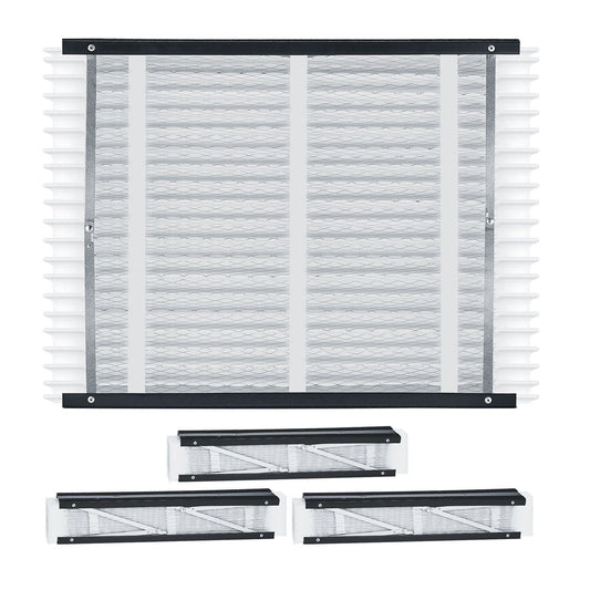 Air Filters MERV 11 Electrostatic Pleated HVAC Furnace Filter 4-Pack 20 x 25 x 4