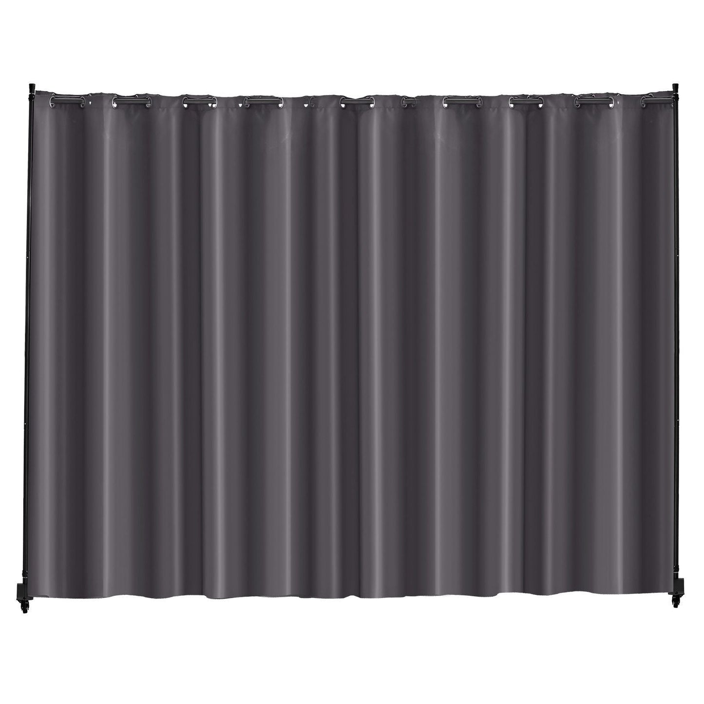 Room Divider, Portable Panel Room Divider with Wheels Curtain Divider Stand, Freestanding Room Divider Privacy Screen for Office, Bedroom, Dining Room, Study