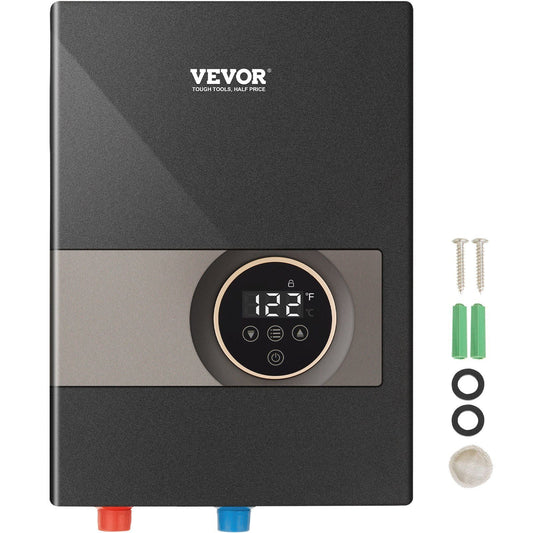 Instant Water Heater, 8kw On Demand Electric Tankless Water Boiler, Digital Temperature Display & Easy Installation & 24-Hour Water Supply, For Kitchen Bathroom Shower Mall Salon ETL Listed