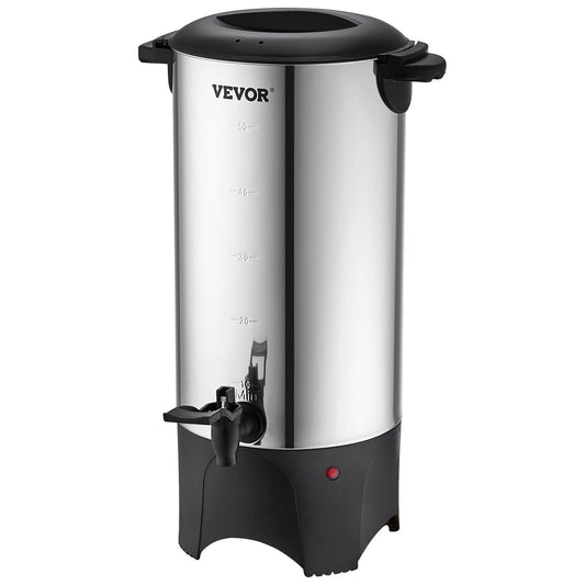 Commercial Coffee Urn 50 Cup Stainless Steel Coffee Dispenser Fast Brew