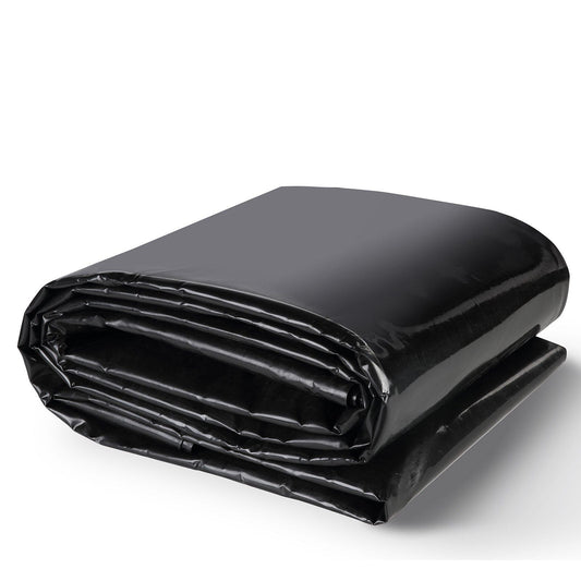 Pond Liner, 10 x 13 ft 20 Mil Thickness, Pliable LLDPE Material Pond Skins, Easy Cutting Underlayment for Fish or Koi Ponds, Water Features, Waterfall Base , Fountains, Water Gardens, Black