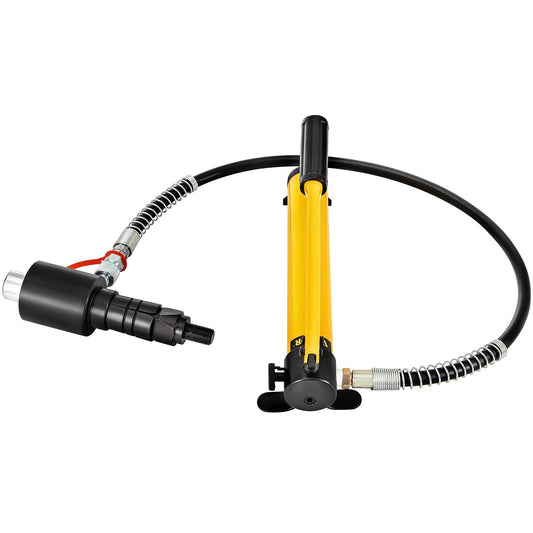 Hydraulic Exhaust Pipe Expander, 1-5/8" to 4-1/4" size, 10 T Manual Hydraulic Pipe Stretcher w/4 Dies and 2 Storing Case for Copper, Aluminum Tubes in Car Repairing