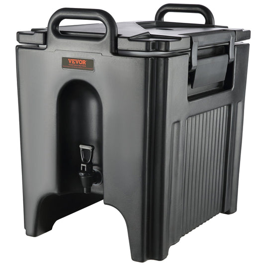 Insulated Beverage Dispenser, 10 Gallon, Food-grade LL9450UP Hot and Cold Beverage Server, Thermal Drink Dispenser Cooler with 1.18 in PU Layer Two-Stage Faucet Handle, for Restaurant Drink Shop