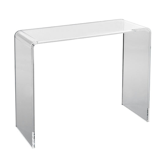 Acrylic Console Table, Clear Acrylic End Table, Transparent Acrylic Side Table 38.2x15x29.3 inch, for Foyer, Living Room, Dining Room